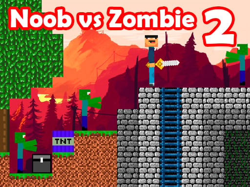Play Noob vs Zombie 2 game online!